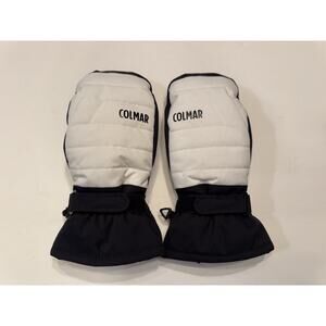 Medium Collar Ski Mittens White Member-therm Plus